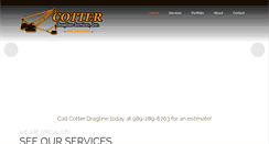 Desktop Screenshot of cotterdragline.com